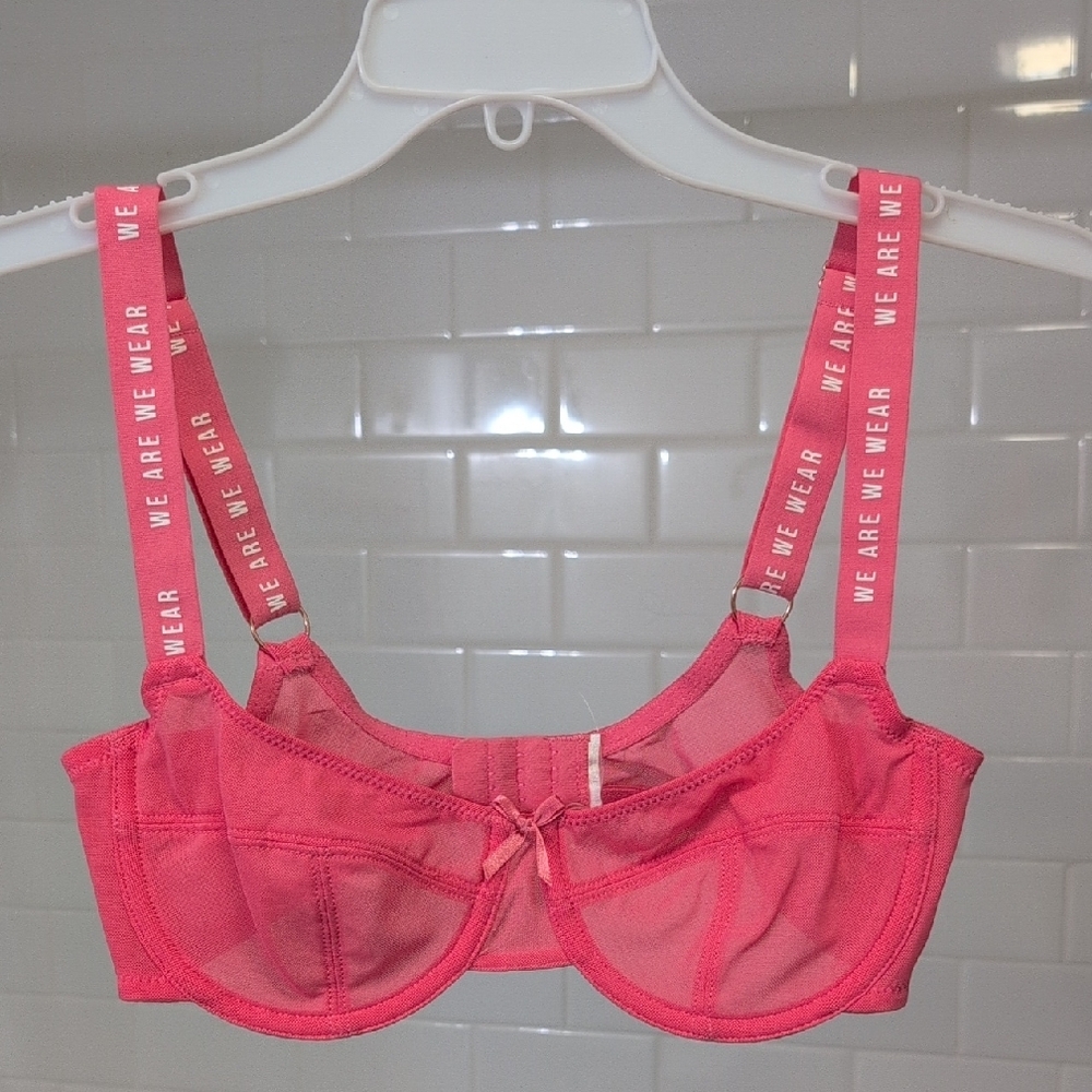 Pink Mesh Bralette